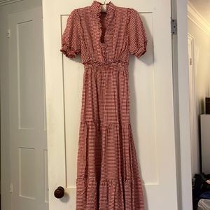 Max Studio red gingham dress